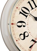 Wall Clock Metal 12.4" Retro Vintage Wall Clocks Countryside Style Silent Non Ti... - Image 8