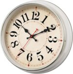 Wall Clock Metal 12.4" Retro Vintage Wall Clocks Countryside Style Silent Non Ti... - Image 10