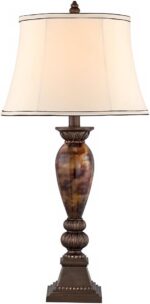 Kathy Ireland Mulholland Traditional Vintage Table Lamp 33" Tall Aged Bronze Gol... - Image 4