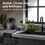Maisonovo Kitchen Soap Dispenser Set - Hand and Dish Soap Dispenser Set with Gre... - Image 3