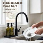 Maisonovo Kitchen Soap Dispenser Set - Hand and Dish Soap Dispenser Set with Gre... - Image 9