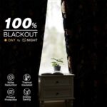 Elegant Luxury Black Out Curtains 96 Inch Long 2 Panel Set for Living Room 100% ... - Image 5