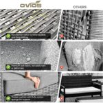 ovios 10 Pieces Patio Furniture Set, Outdoor Wicker Sofa Couch with Rocking Swiv... - Image 9