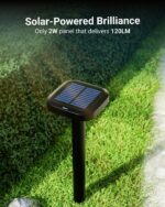 Sunco 6 Pack 2W LED Square Solar Pathway Walkway Driveway Backyard Patio Garden ... - Image 3