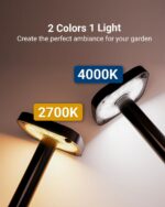 Sunco 6 Pack 2W LED Square Solar Pathway Walkway Driveway Backyard Patio Garden ... - Image 6