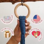 Macrame plant hanger 3ft beaded plant hanger for pots 4-8” for live plants indoo... - Image 4