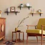AceOrbit 3 Pcs Mid Century Floating Shelves Wavy Cloud Shelves Wooden Shelf Live... - Image 5