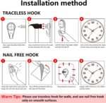 Woodgrain Wall Clock–Silent Non-Ticking Wall Clocks Battery Operated 8 Inch, Lar... - Image 9