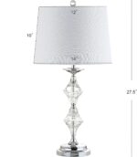 JONATHAN Y 27.5" Clear Crystal Table Lamp Set of 2 for Living Room Bedroom, Glam... - Image 5