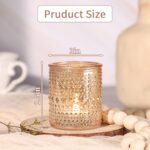 15Pcs Glass Votive Candle Holders, Gold Tea Light Candle Holders Vintage Fall Te... - Image 6