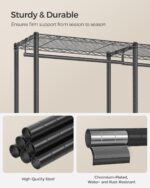 SONGMICS Portable Wardrobe Closet Heavy Duty Clothes Rack, Freestanding Closet O... - Image 7
