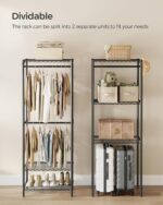SONGMICS Portable Wardrobe Closet Heavy Duty Clothes Rack, Freestanding Closet O... - Image 8