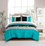 Chezmoi Collection Alana 7-Piece Bed in a Bag Comforter Set with Sheets - Embroi... - Image 3