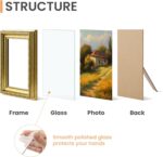 upsimples 8x10 Picture Frame with Real Glass, Ornate Vintage 8 x 10 Photo Frames... - Image 4
