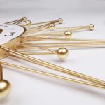 Lafocuse Silent 23 Inch Metal Large Gold Wall Clock for Home Decor, Mid Century ... - Image 7