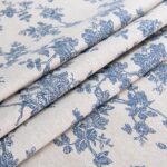 LOVOUS Linen Floral Rectangle Tablecloth 60 x 120 Inch – Washable Vintage Blue T... - Image 7
