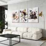 RUMSICH 3-Pcs Luxury Watercolor Floral Butterfly Canvas Wall Art Fashion Perfume... - Image 8