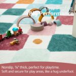 jinchan Macy 8x10 Kids Area Rug for Classroom Modern Colorful Nursery Rug Checke... - Image 7