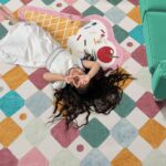 jinchan Macy 8x10 Kids Area Rug for Classroom Modern Colorful Nursery Rug Checke... - Image 8