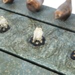 LuxenHome 24 Inch Outdoor Water Fountain, Resin Stone and Patina Rectangular Wat... - Image 6