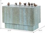 LuxenHome 24 Inch Outdoor Water Fountain, Resin Stone and Patina Rectangular Wat... - Image 7