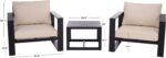 SAFAVIEH Outdoor Patio Furniture Collection – Fash Black & Taupe Cushion 3-Piece... - Image 5
