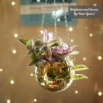 SCANDINORDICA Disco Ball Planter – Value Package: Mirror Disco Planter with Chai... - Image 5