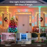 Smart String Lights 300 LED, Color Changing APP & Remote Controlled Fairy Lights... - Image 4