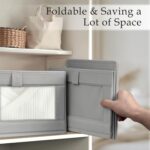 Criusia 4 Pack Linen Closet Organizers and Storage, Closet organizer Large Linen... - Image 4