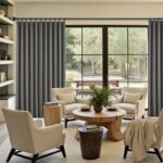 KangBang 102 Inch Gray Curtains Blackout Drapes for Living Room, Pinch Pleated E... - Image 8