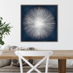Amanti Art Framed Canvas Wall Art 22x22 Sunburst on Dark Blue I by Abby Young, F... - Image 7