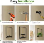 Plant Wall Shelf, Metal Modern Style Frame, Picture Wall Plant Holder, Plant Fra... - Image 6