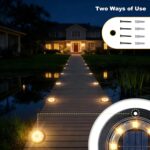 Flacchi Solar Lights Outdoor Waterproof - 2-in-1 Solar Powered Ground Lights Out... - Image 4