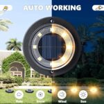 Flacchi Solar Lights Outdoor Waterproof - 2-in-1 Solar Powered Ground Lights Out... - Image 6