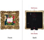 Laura Ashley 4x4 Gold Ornate Textured Hand-Crafted Resin Picture Frame with Ease... - Image 4