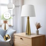 Seealle Modern Table Lamps Set of 2 - Touch Bedside Lamps for Nightstand with Du... - Image 8
