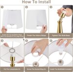 Seealle Modern Table Lamps Set of 2 - Touch Bedside Lamps for Nightstand with Du... - Image 9