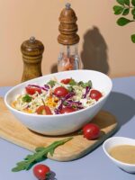 LIFVER 9" Serving Bowls for Wedding Decor, 36 OZ Porcelain Serving Dishes for En... - Image 5