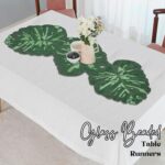CLEENTABLE Luxury Glass Beaded Table Runner for Dining Table - 36x13 Inches Leaf... - Image 3