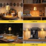 Kakanuo Gold Cordless Rechargeable Table Lamp 5000mAh Battery Operated Lamps, 3 ... - Image 6