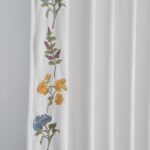 Roslynwood Luxury Velvet Curtains Back Tab 96 Inches Long, Colorful Flower Embro... - Image 4