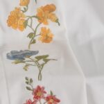 Roslynwood Luxury Velvet Curtains Back Tab 96 Inches Long, Colorful Flower Embro... - Image 7