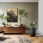 Kante Tall Concrete Planter, 21.7-Inch Height Black Large Indoor Outdoor Plant P... - Image 6