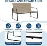 4-Piece Outdoor Patio Furniture Set, All-Weather & Easy Assembly Outdoor Convers... - Image 4
