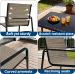 4-Piece Outdoor Patio Furniture Set, All-Weather & Easy Assembly Outdoor Convers... - Image 5