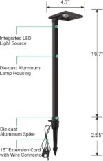 EDISHINE Low Voltage Landscape Lighting, Landscape Path Lights with Pyramid Exte... - Image 5