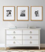 Kate and Laurel Calter Modern Wall Picture Frame Set, Gold 16x20 matted to 8x10,... - Image 5