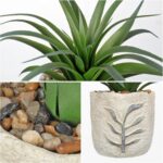 Hollyone 2 Pack Small Artificial Succulents Plants Potted Fake Spiked Succulent ... - Image 3