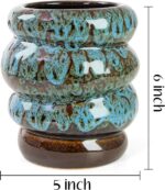 Ceramic 5 inch Plant Pot - Planter for Indoor Plants with Drainage Hole, Flower ... - Image 4