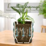 Ceramic 5 inch Plant Pot - Planter for Indoor Plants with Drainage Hole, Flower ... - Image 5